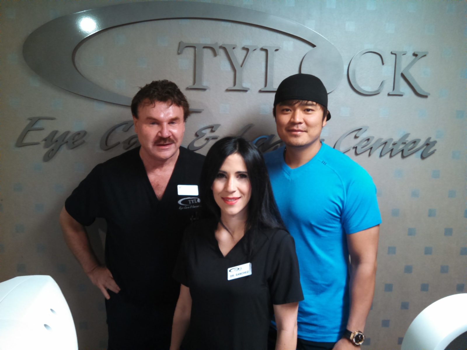 Dr. Sanchez with Dr. Tylock and Shin-Soo Choo