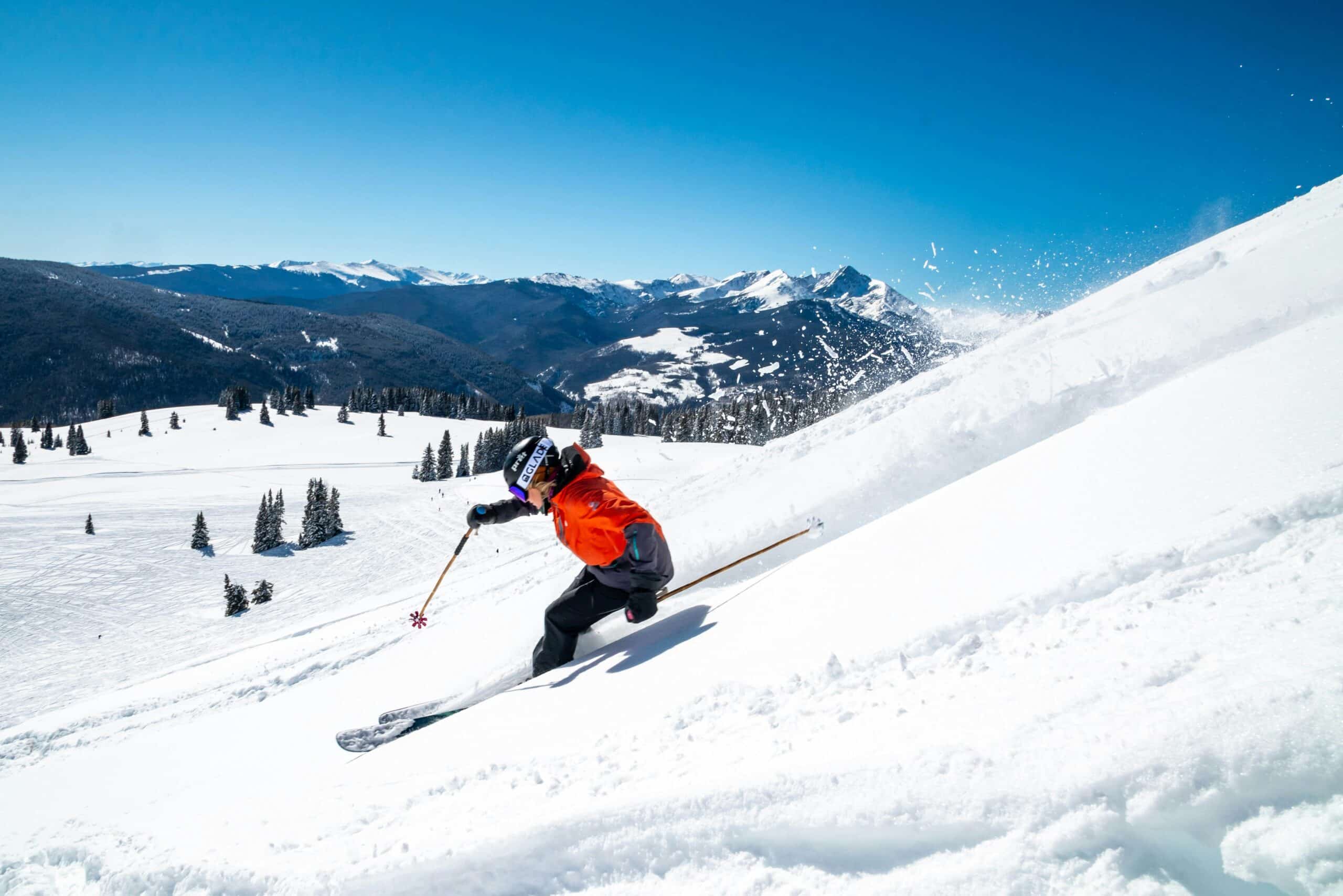 Ski slope on a mountain — representing Lindsey Vonn